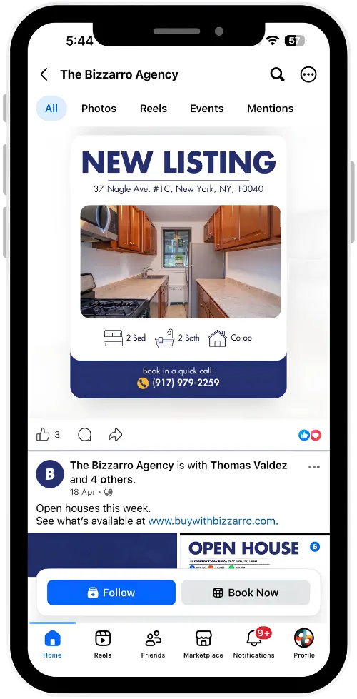 The Bizzarro Agency Facebook page